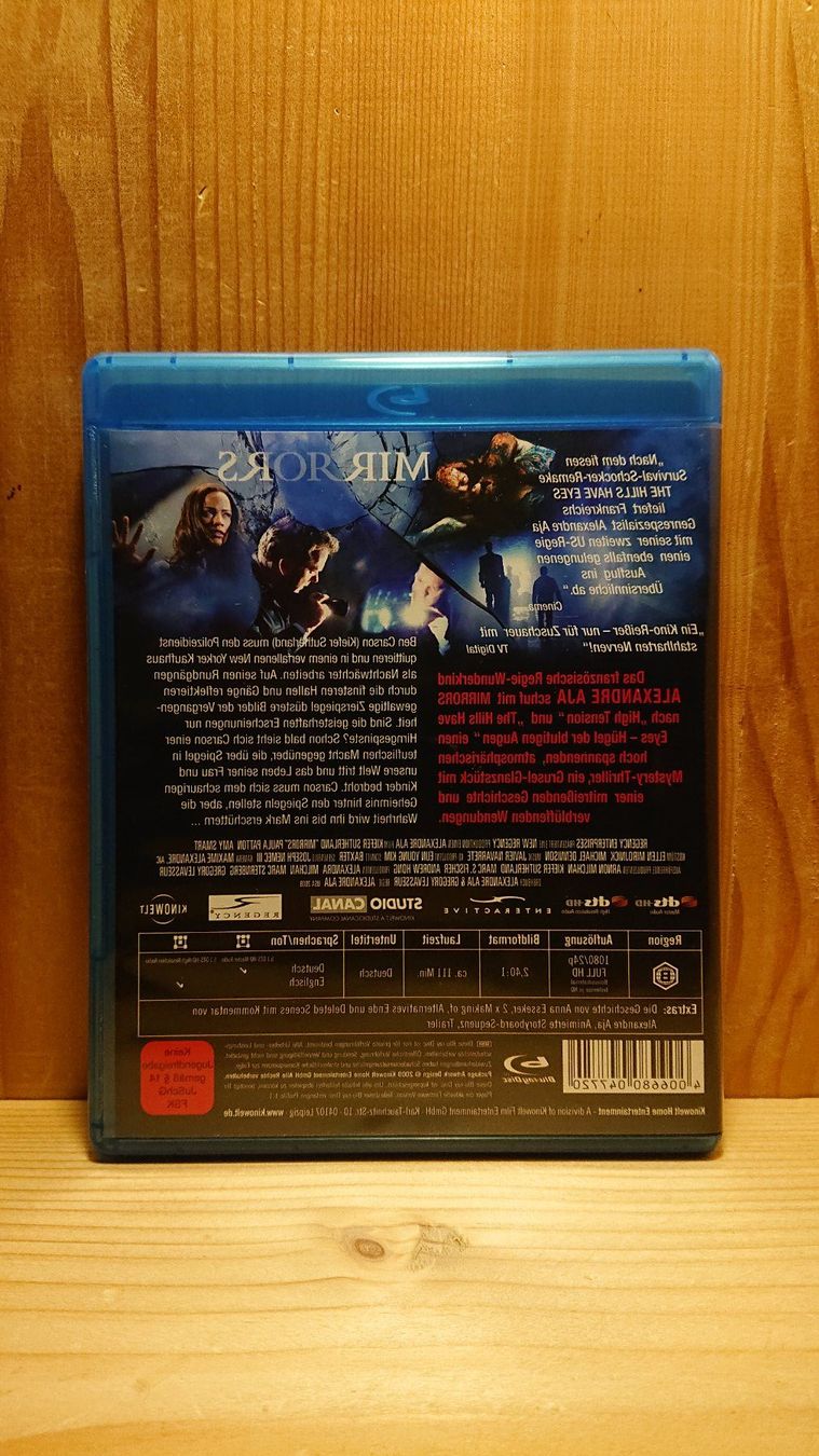 Tutti i DVDs: MIRRORS Blu-Ray mit Kiefer Sutherland – Usato da Wilderswil venduto da Exebub 1