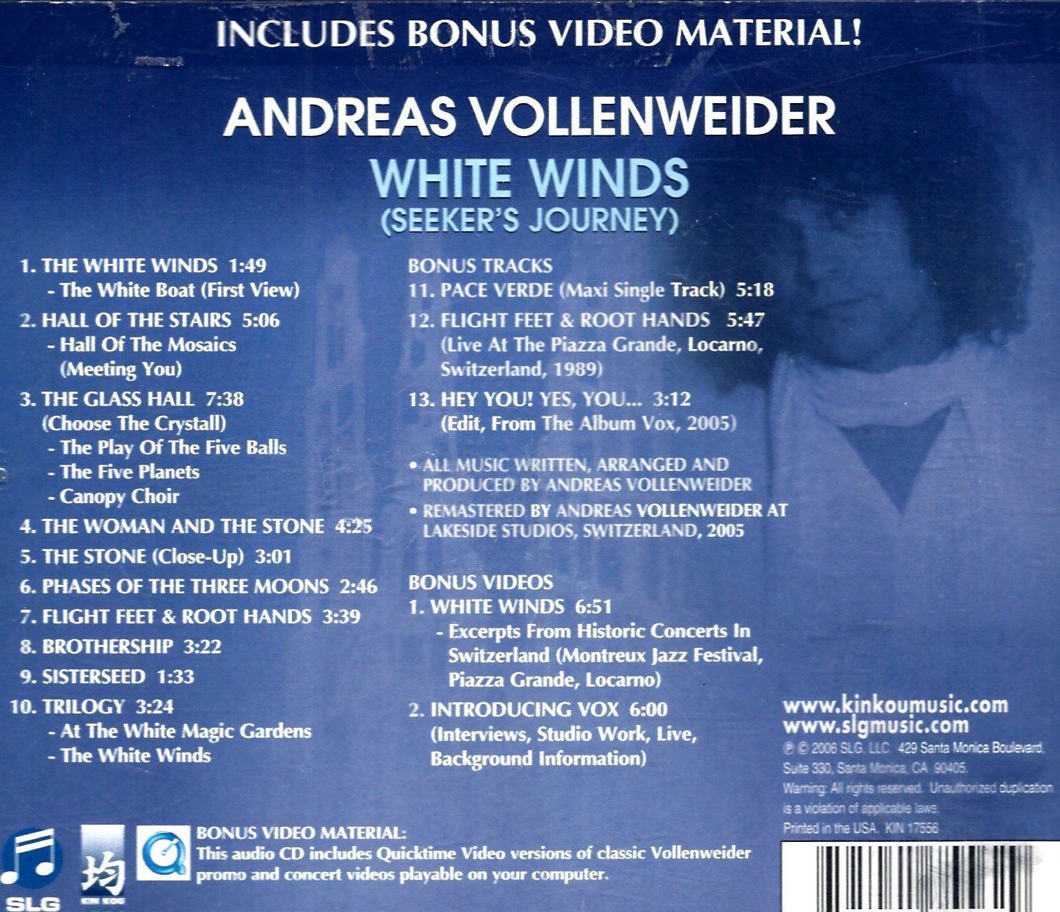 CD: Vollenweider WHITE WINDS Buedi Siebert Haldemann New Age CD – Usato da Kandergrund venduto da Sososo 2