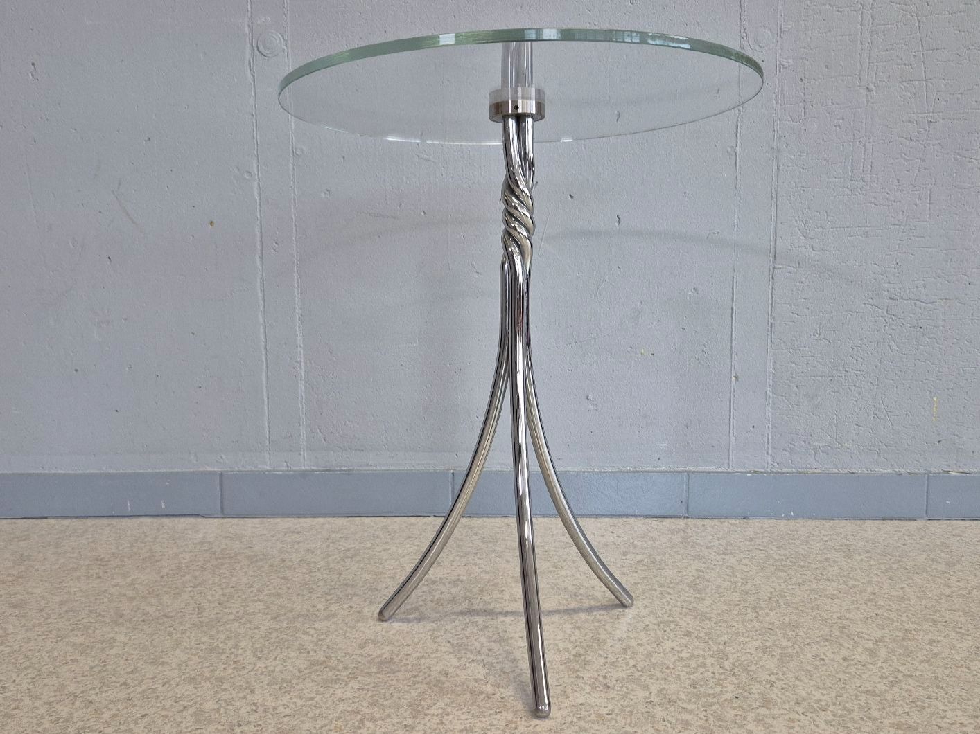 Tavoli: Design Chrom Glas Beistelltisch Coffee-Table – Usato da Nottwil venduto da Wondewa-Shop 1