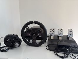 Logitech G920 Lenkrad mit Pedale und Schalthebel