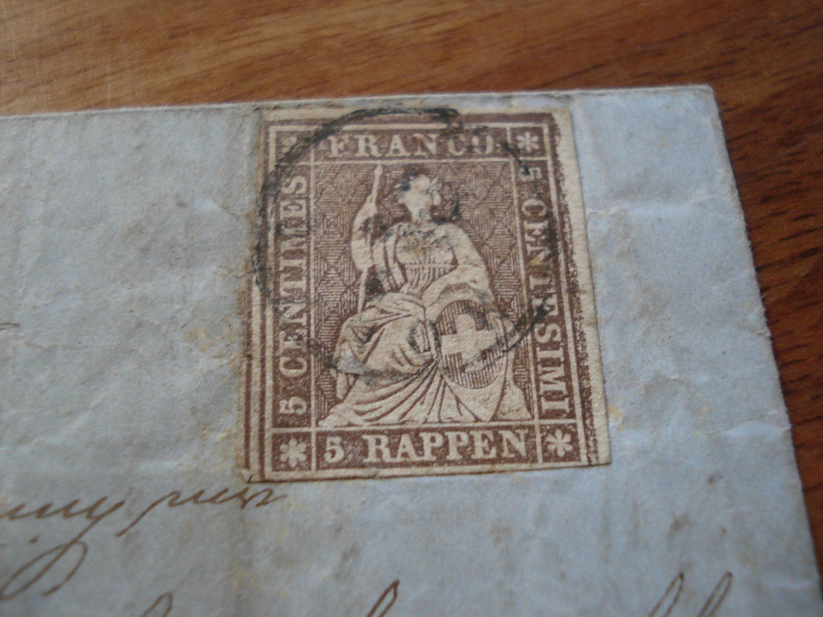 Alle Briefmarken: Strubeli-Faltbrief 1861, – Gebraucht aus Niederwil AG von morostahu 1