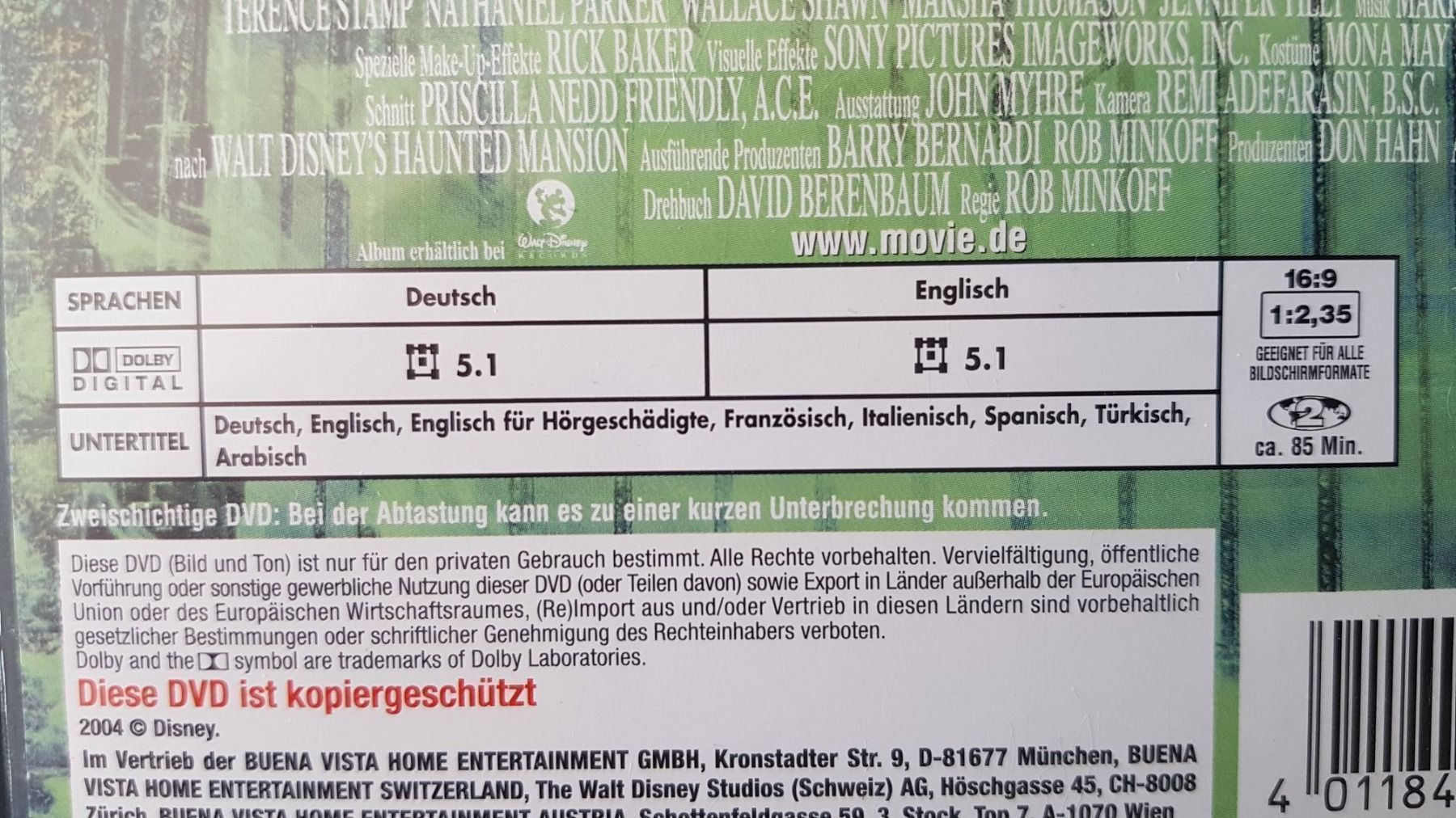 Alle DVDs: DVD Die Geistervilla / Eddie Murphy – Gebraucht aus Oetwil am See von fineli2 1