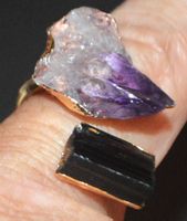 Ring L-9540 – Amethyst & Turmalin – 18 mm Innendurchmesser