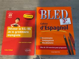 Livres d'espagnol 3ème, Bled + Réviser le B.A de la grammair
