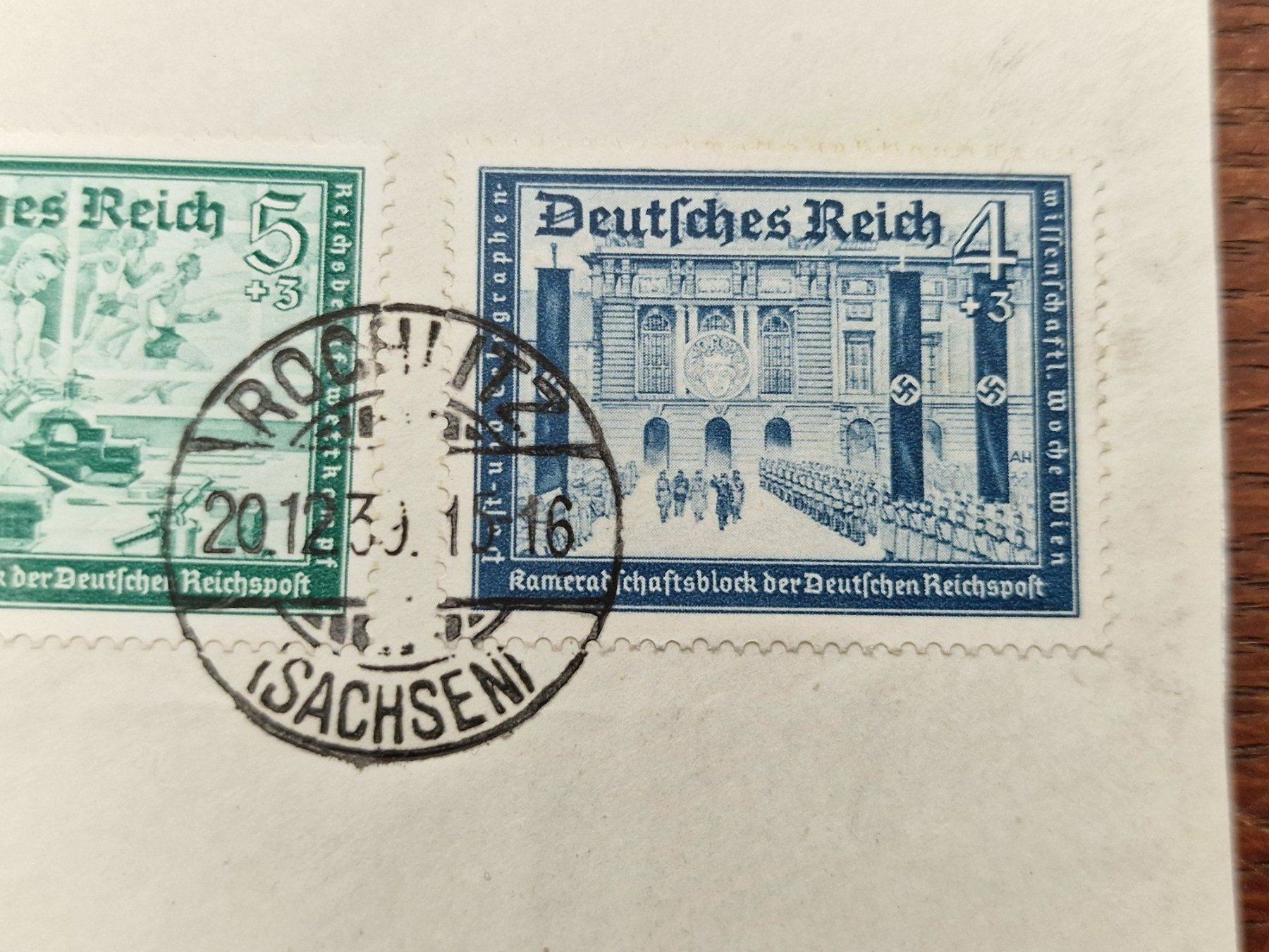 Tutti i francobolli: Reichspost - Rochlitz nach Graz 20.12.1939 – Usato da Aesch LU venduto da briefmarken.uray 3