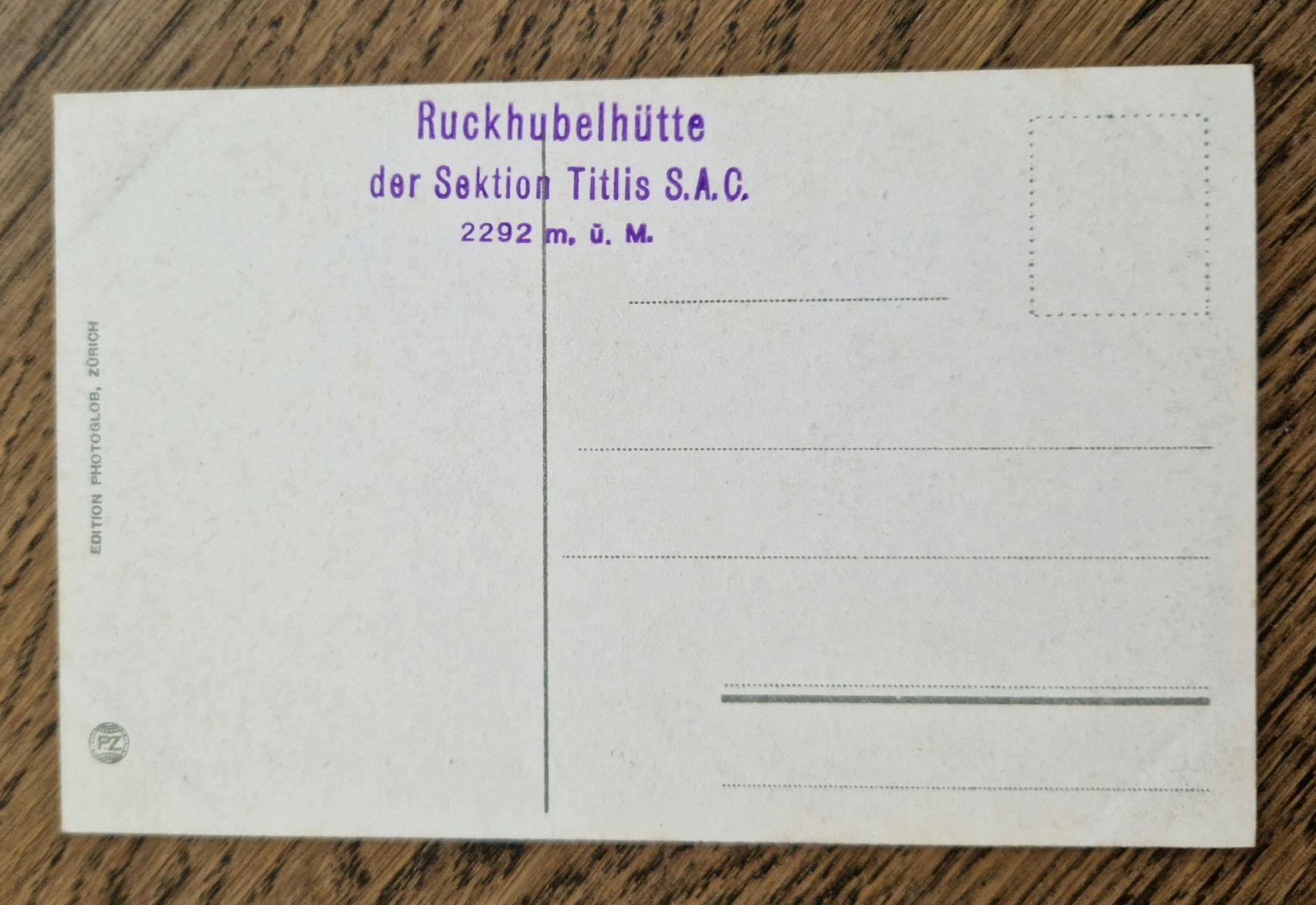 Ansichtskarten: Engelberg, Stempel Ruckhubelhütte – Gebraucht aus Ebikon von Donar50 1