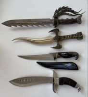 4 Stk. Fantasy Messer Dolche Deko