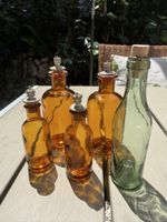 5 antike Apothekerfläschchen 