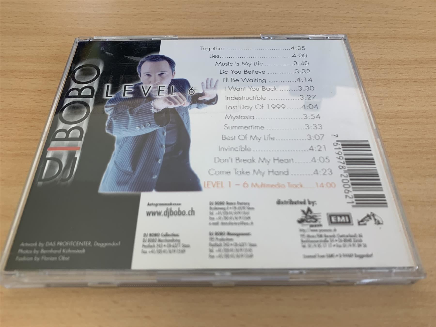 CD: DJ BoBo – Level 6 – Usato da Rikon im Tösstal venduto da Alpenmutz 1