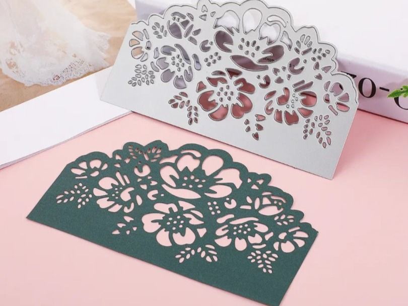 Sciablone: Stanzschablone Nr.195, Blumenrand (Sizzix geeignet) – Nuovo e nell'imballaggio originale da Gretzenbach venduto da Fliegepilz56 2