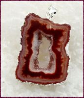 ♛ Achat druzy Anhänger