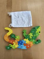 Kinderpuzzle Holz A - Z Gecko