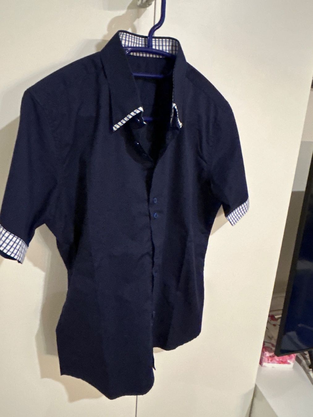 Camicie: Herren Kurzarmhemd blau – Usato da Brunnen venduto da Nala2929 3