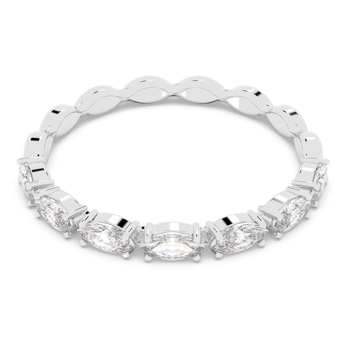 Swarovski Anelli: Matrix Vittore Ring Marquise Schliff, Weiß, Rhodiniert – Usato da Winterthur venduto da Fxbienne 1
