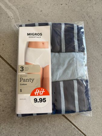 Lot de 3 slips panty taille S Neuf