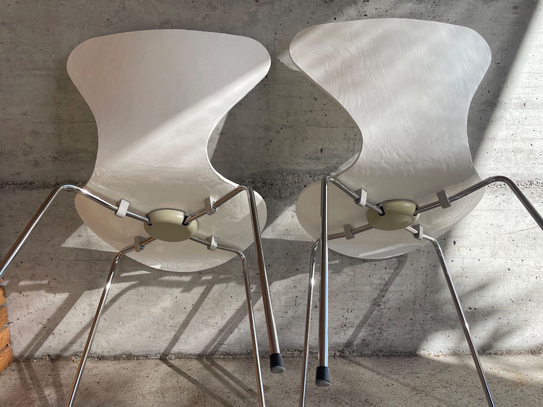 Fritz Hansen Sedie: Fritz Hansen Stühle weiss – Usato da Wiesendangen venduto da Blupics 3