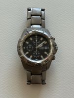 Montre chronographe Festina acier cadran noir bon état