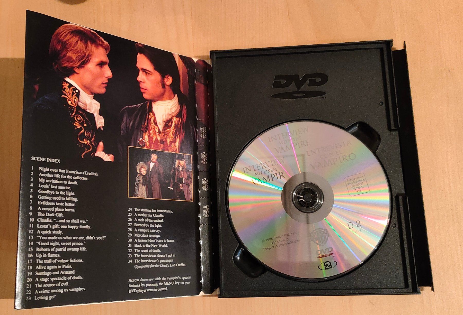 Tutti i DVDs: DVD Interview mit einem Vampir - Tom Cruise – Usato da Heerbrugg venduto da sve_p826 2