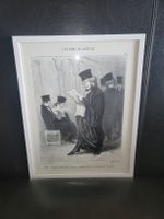 Gerahmter Stich, Les Gens de Justice, richter, kanzlei kunst