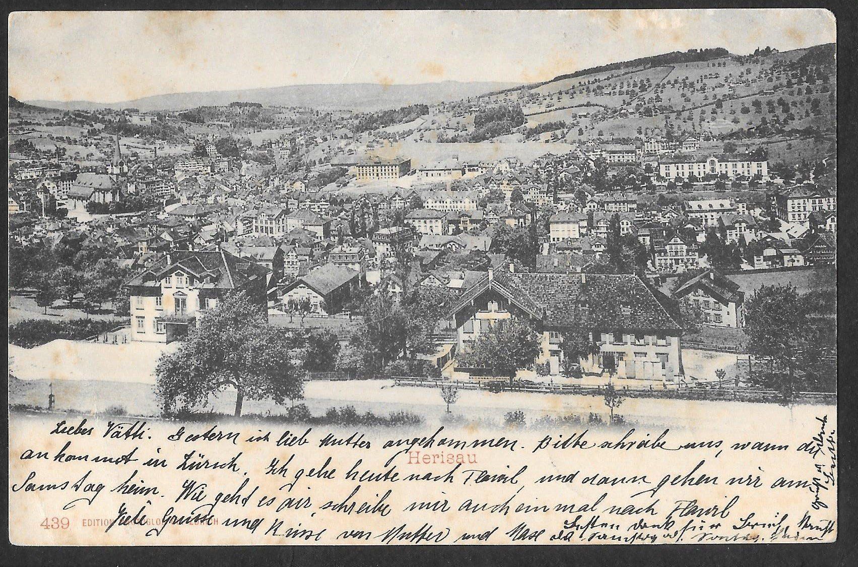 Cartes postales: Herisau Gesamtansicht – D'occasion à Olten par clotaldi