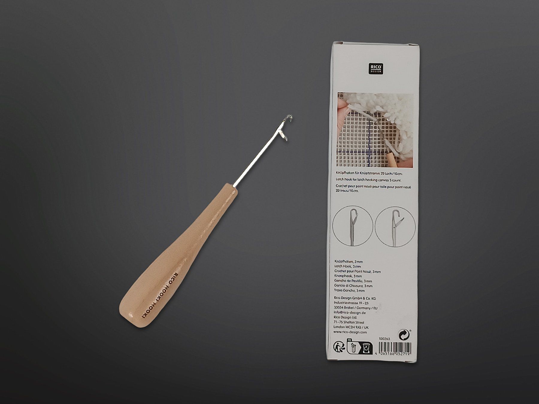 Ferri: RICO DESIGN Knüpfhaken 3mm – Nuovo (secondo la descrizione) da Suhr venduto da Restwert_Suhr 1