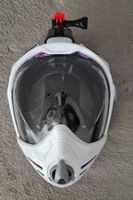 Schnorchelmaske weiss mit GoPro-Halterung