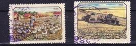 2 timbres Russie -   1956  - Obl.