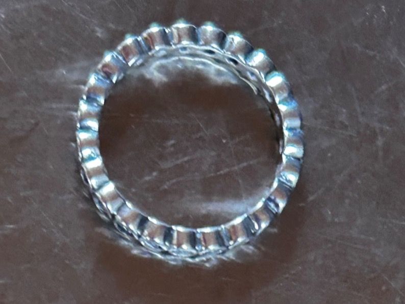 Ringe: Silberring weisser Kranz (52) – Gebraucht aus Laufen von Bellebellezza 3
