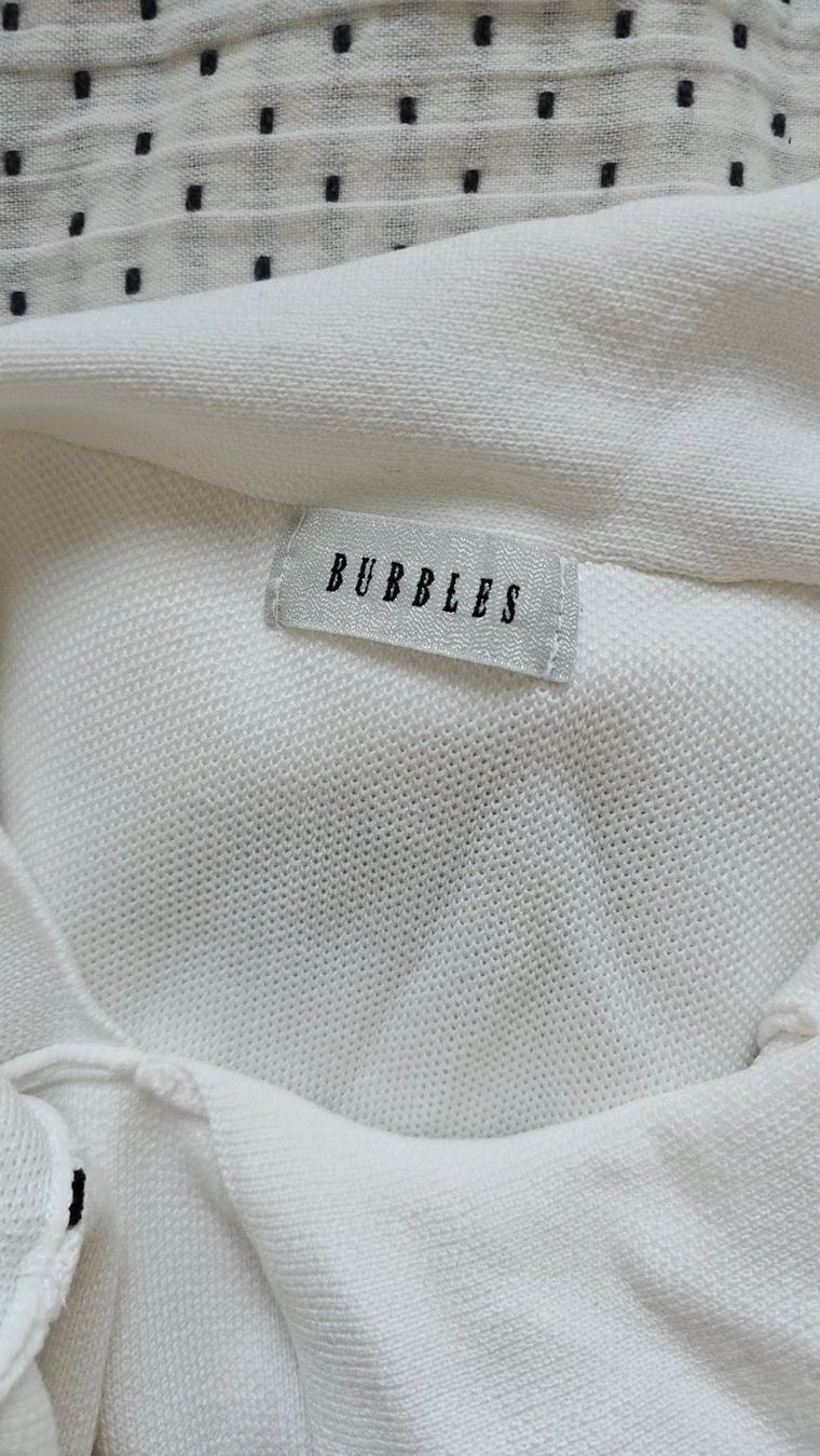 Vestiti: Robe BUBBLES blanche à double ruban – Usato da Lausanne venduto da feathernox 2