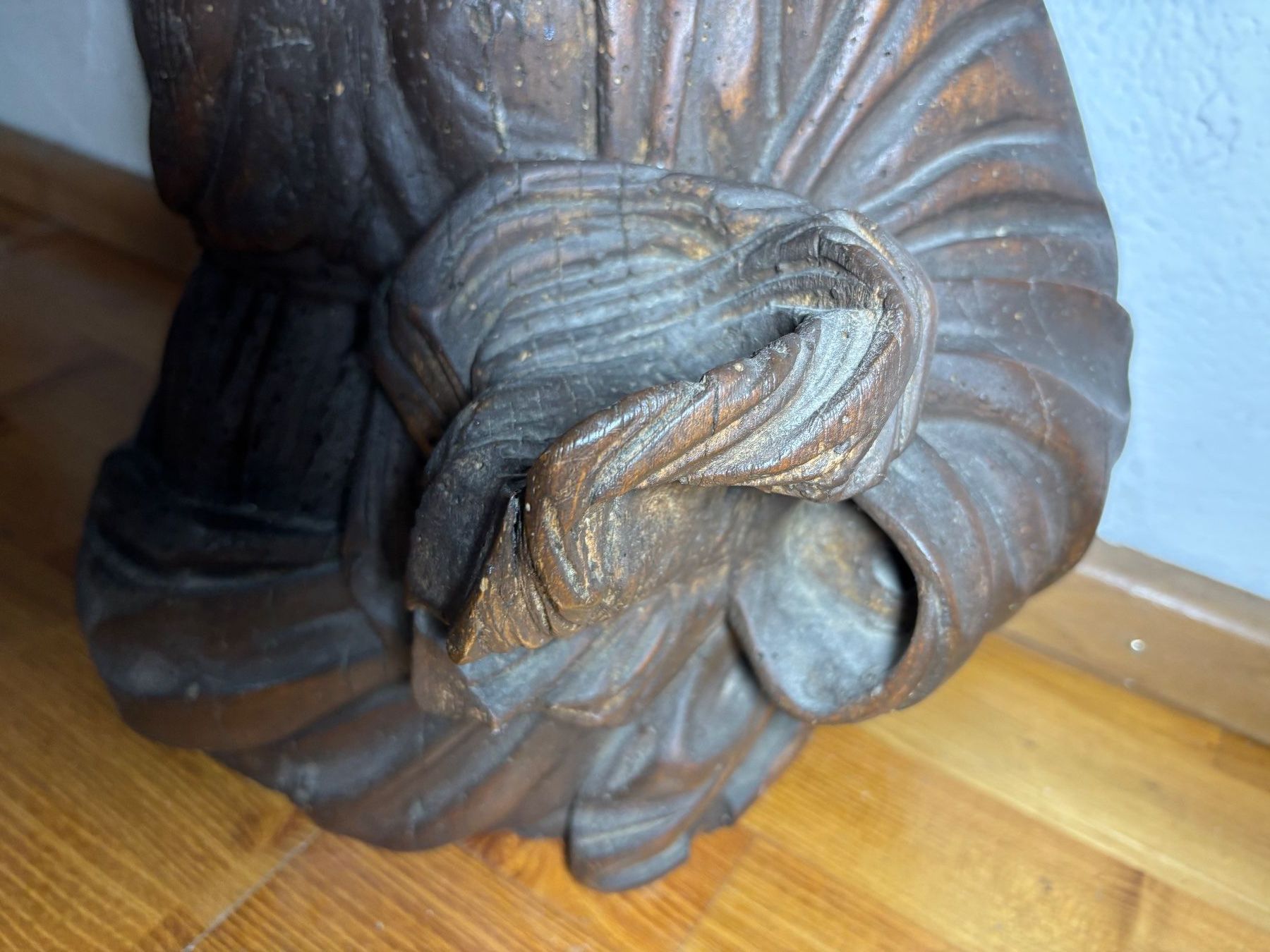 Sculture & Statue: Madonna geschnitzte Frauenfigur Holz antik – Usato da Hinwil venduto da DaniBachman 4