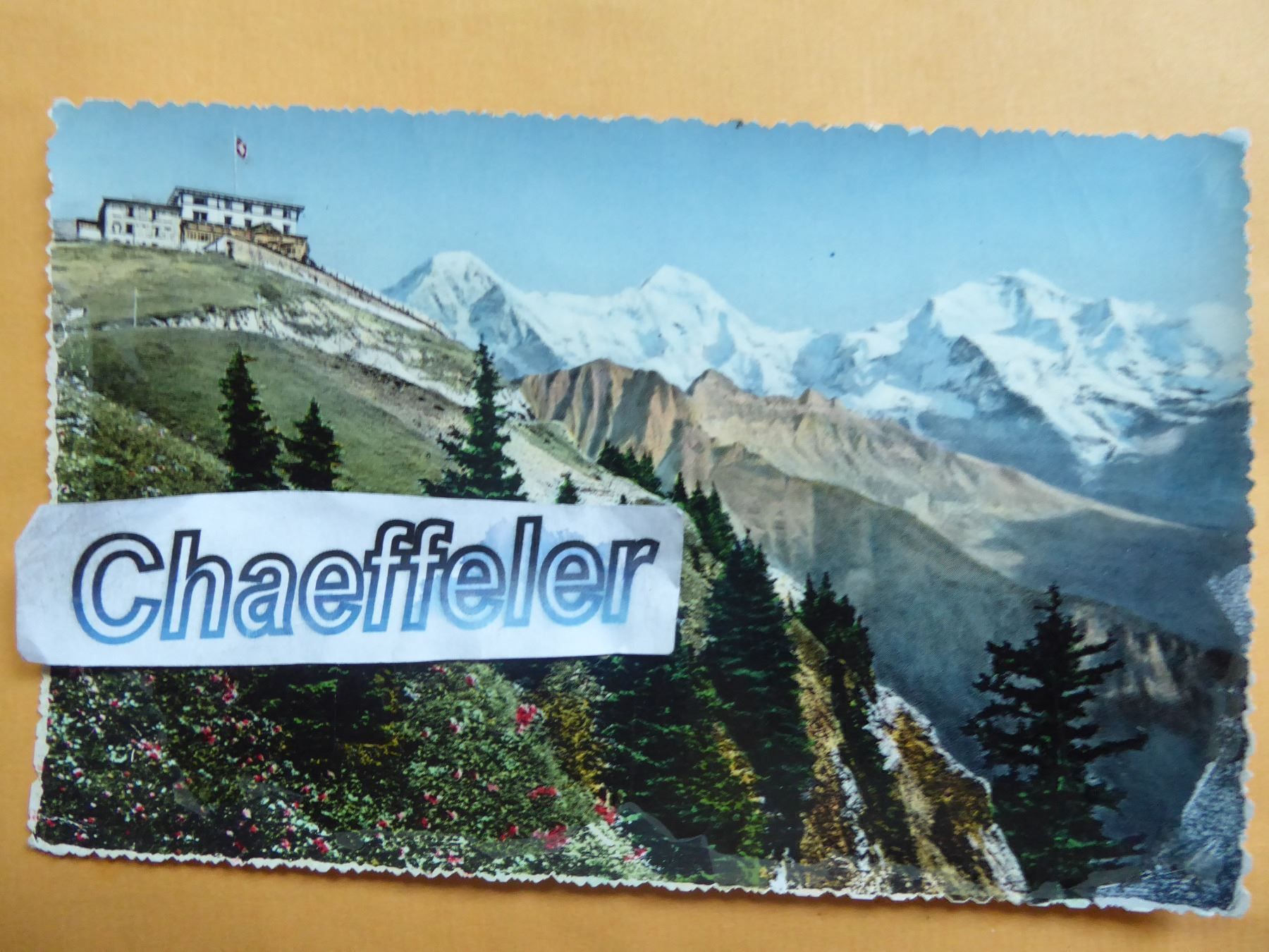 Cartes postales: Hotel Schynige Platte mit Eiger, Mönch – D'occasion à Zürich par Chaeffeler