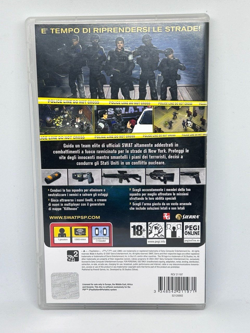 Sony Giochi: SWAT: Target Liberty per PlayStation Portable – Usato da Giubiasco venduto da LorisVale 1