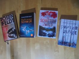 Bücherpaket, 4x Krimi, Ohlsson, T. King, K. Wolf, Rosenfeldt