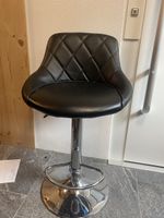 Barhocker Kunstleder schwarz höhenverstellbar gebraucht