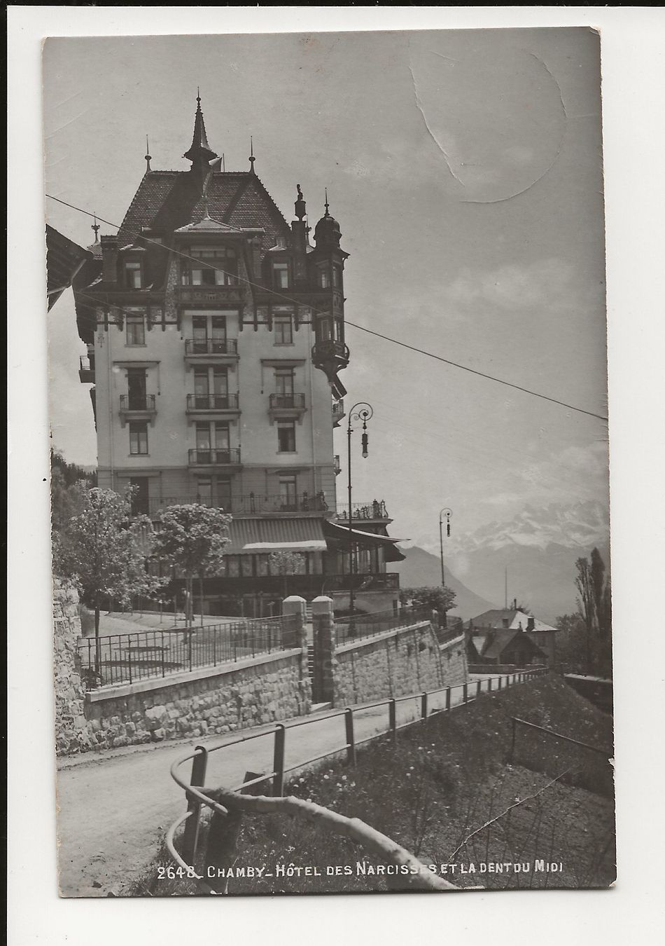 Cartoline postali: AK 1922 Chamby Hotel des Narcisses – Usato da Greifensee venduto da 315WDO