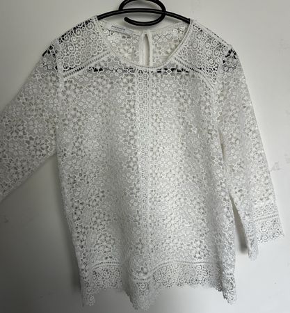 Weisses Spitzen Top