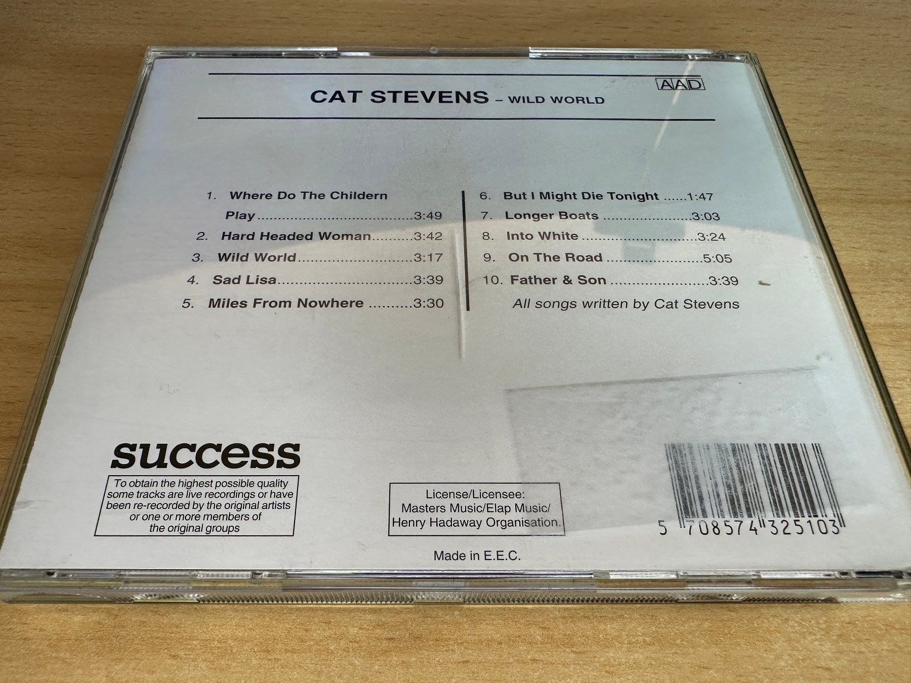CD: Cat Stevens – Wild World – Usato da Rikon im Tösstal venduto da Alpenmutz 1