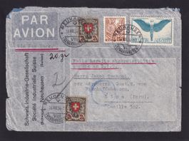 SIG: Luftpostbrief Neuhausen --> Lima / Peru, 16.08.1935