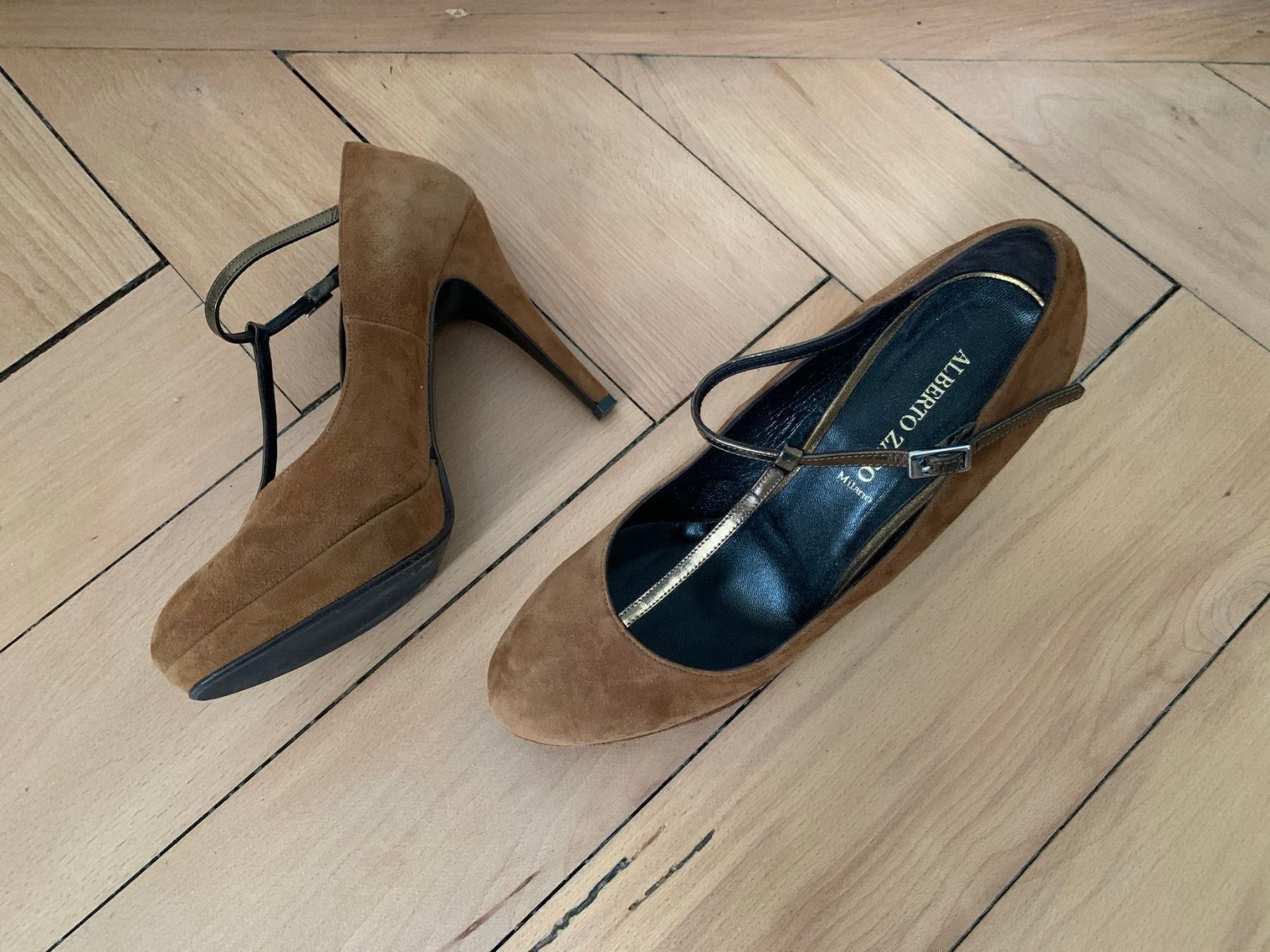 Scarpe da donna: ALBERTO ZAGO - Riemchen Leder Pumps 38 – Usato da Zürich venduto da Diazaio 3