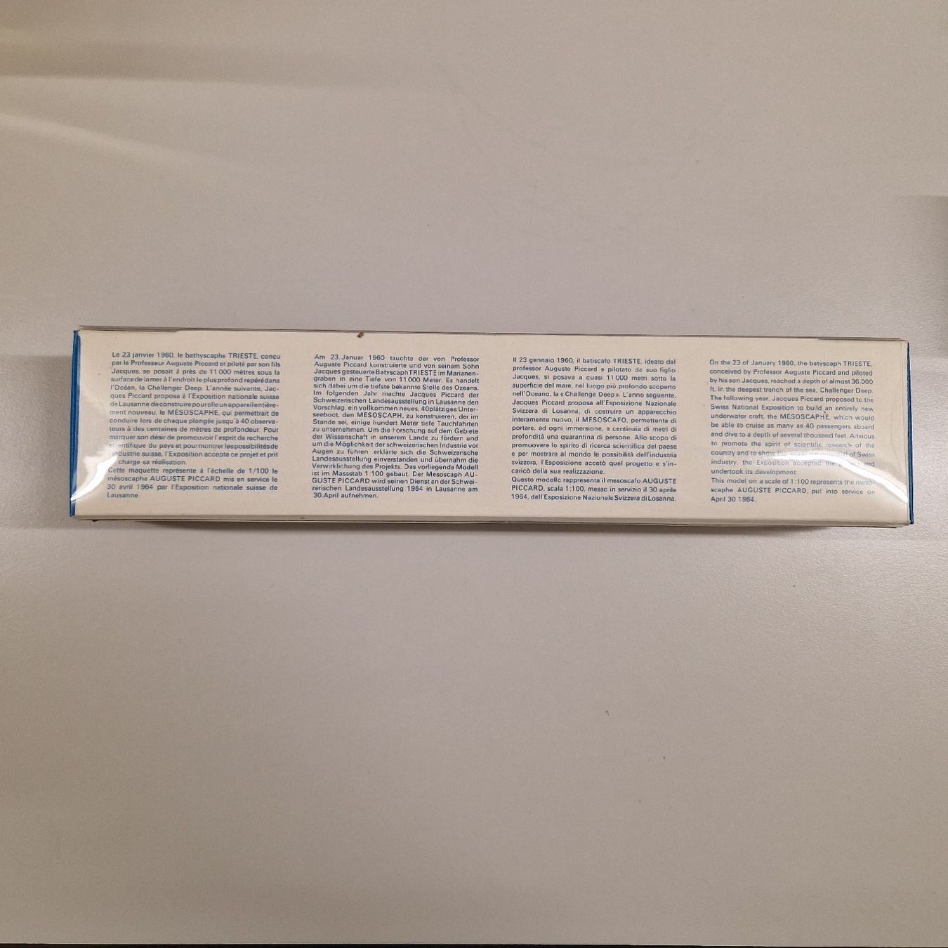 Kit di modellismo & Modellini statici: Mesoscaphe Auguste Piccard Neu – Nuovo e nell'imballaggio originale da Bern venduto da latrouvaillebern 2