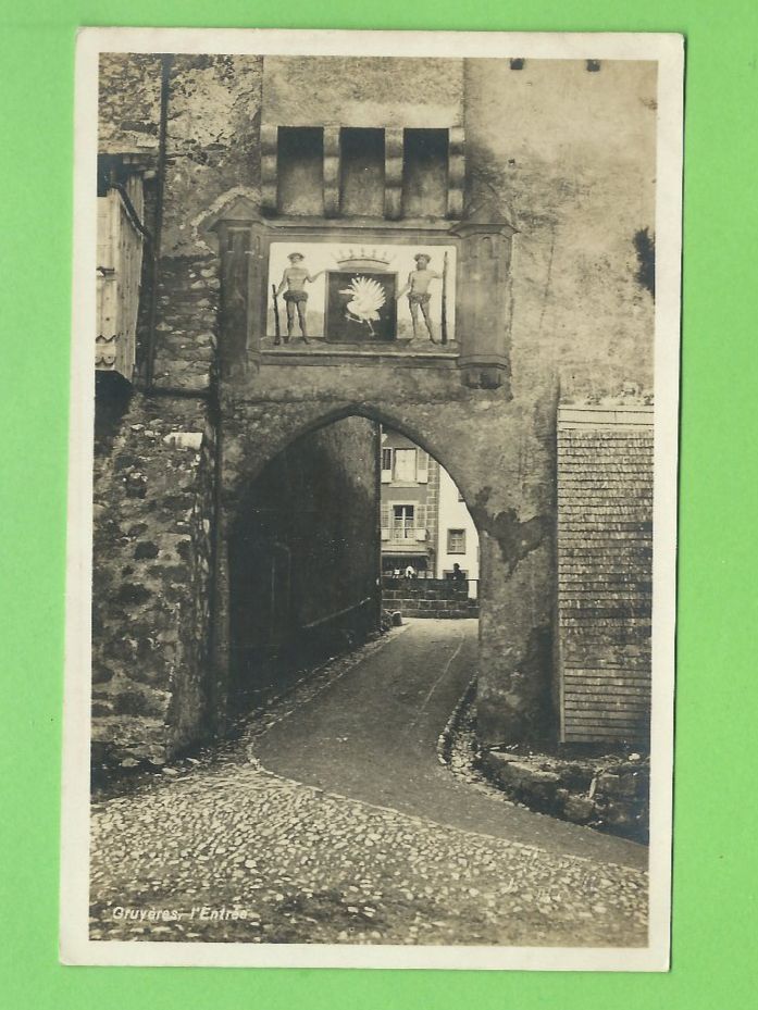 Cartoline postali: Gruyères l'Entrée – Usato da Zürich venduto da t24_de