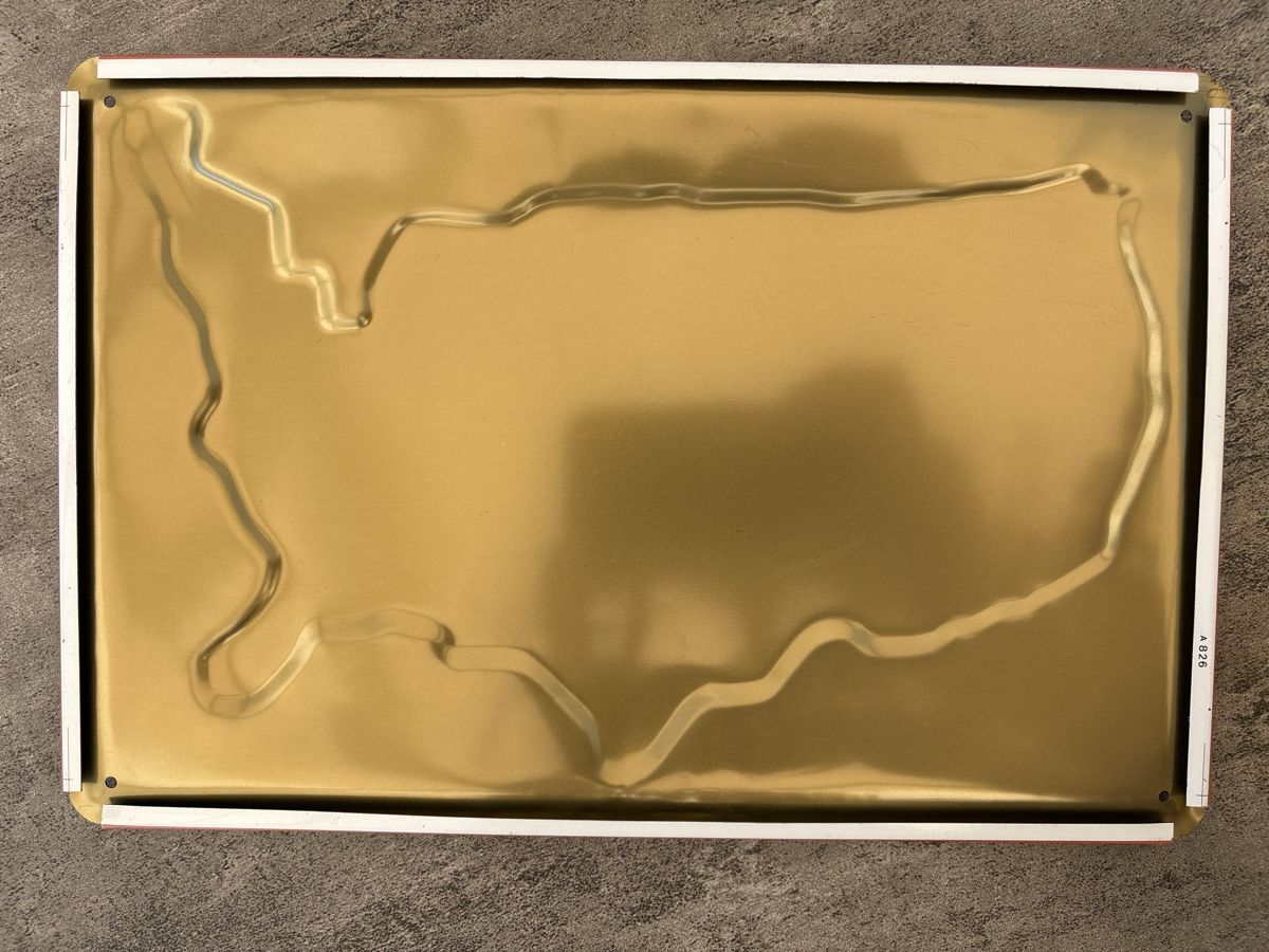 Schilder: Blechschild mit Autonummer Motiv / United States – Gebraucht aus Rümlang von euqinom16 1