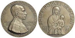 Rom, Pius XII., Silbermedaille AN XI (1949) Madonna