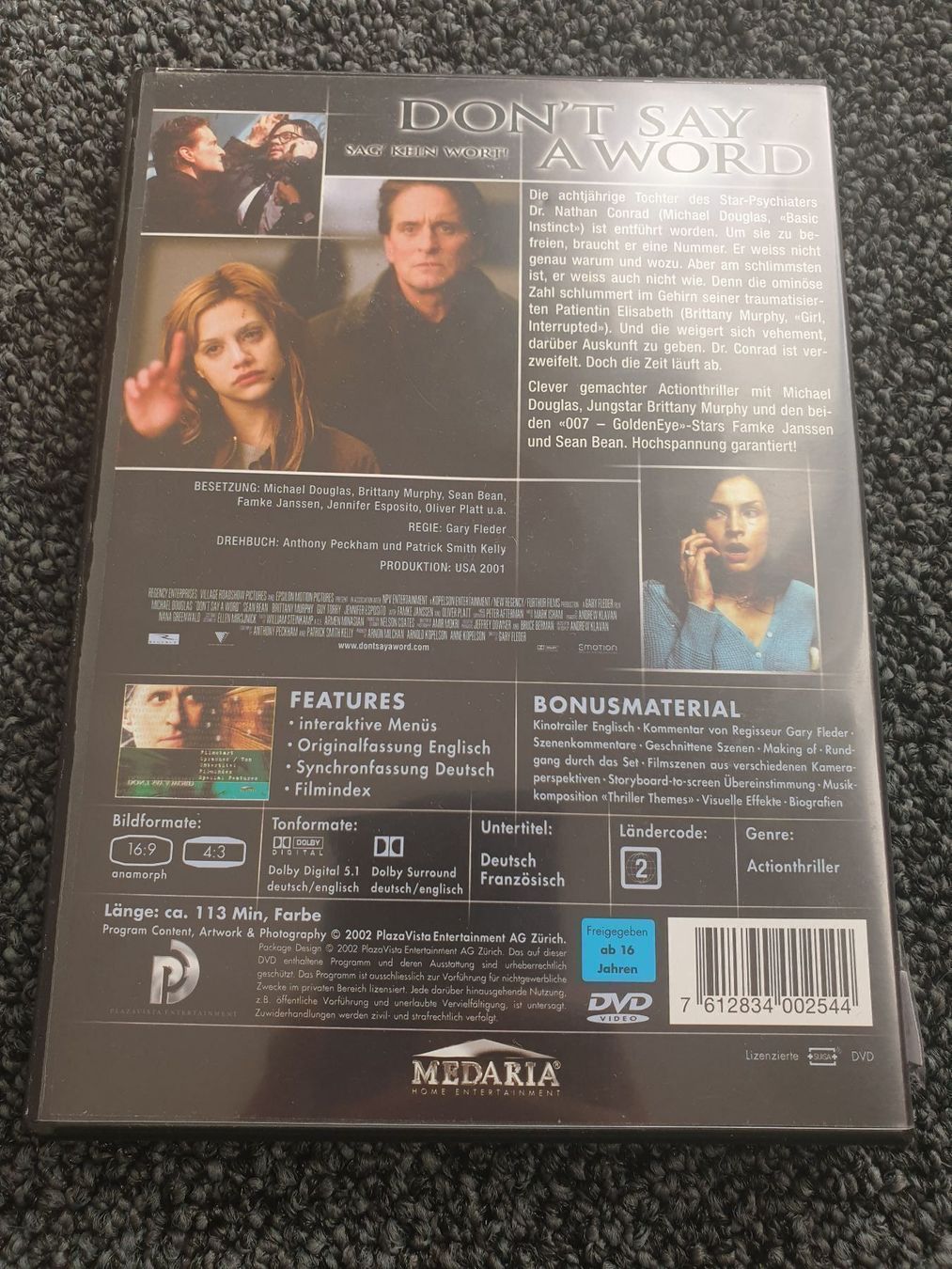 Alle DVDs: DONT SAY A WORD(1663) – Gebraucht aus Ruswil von Ruck.Zuck. 1