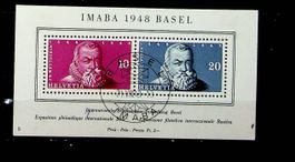 SUISSAE BLOC IMABA OBLITÉRÉ 1948 ET/PREMIER JOUR / T499