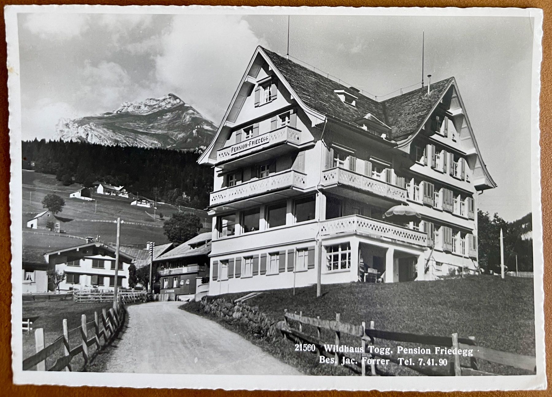 Ansichtskarten: WILDHAUS - Pension "Friedegg" 1946 – Gebraucht aus Lutry von Ediego