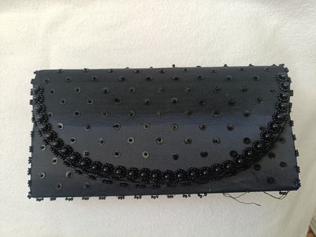 piccola borsetta da sera vintage nera