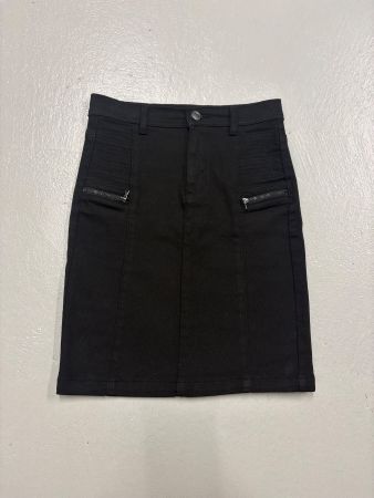enger Jeansrock von ZipDenim Gr. 36 schwarz kurz