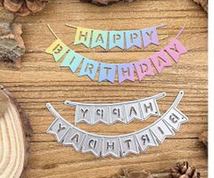 Neues Stanzschablonen-Set Happy Birthday / Geburtstag