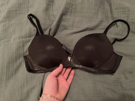 Victoria's Secret BH schwarz Glitzer Gr. 34B Push-up
